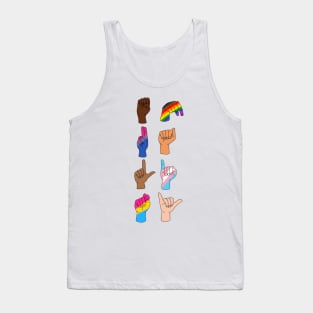 equality sign language Tank Top